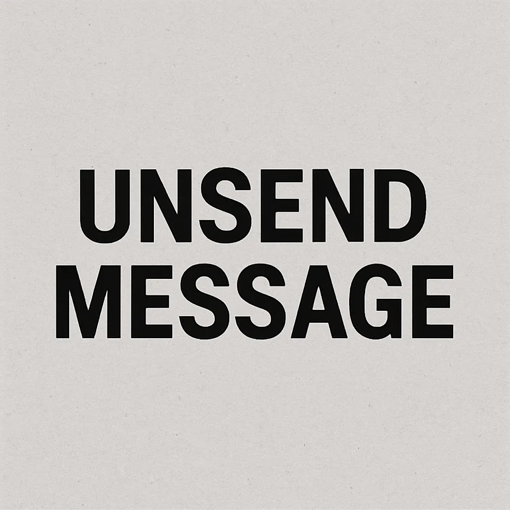 Instagram unsend message option interface